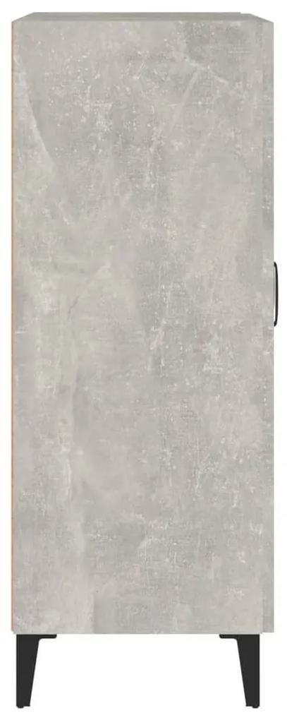 Ντουλάπι Γκρι Σκυροδέματος 69,5x34x90 εκ. Επεξεργασμένο Ξύλο - Γκρι