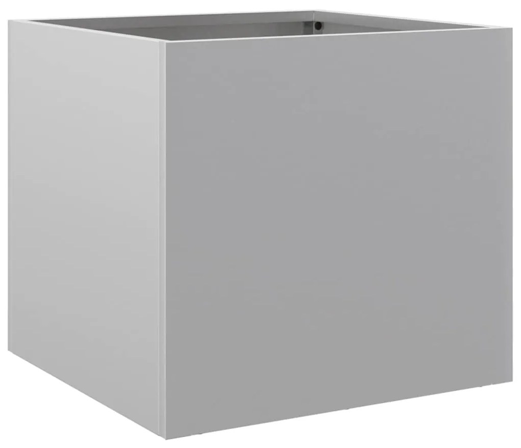 vidaXL Ζαρντινιέρα Ασημί 32 x 30 x 29 εκ. από Γαλβανισμένο Χάλυβα