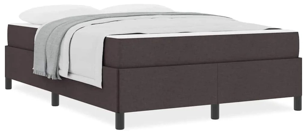 vidaXL Κρεβάτι με ελατήρια Καφέ 140 x 200 cm