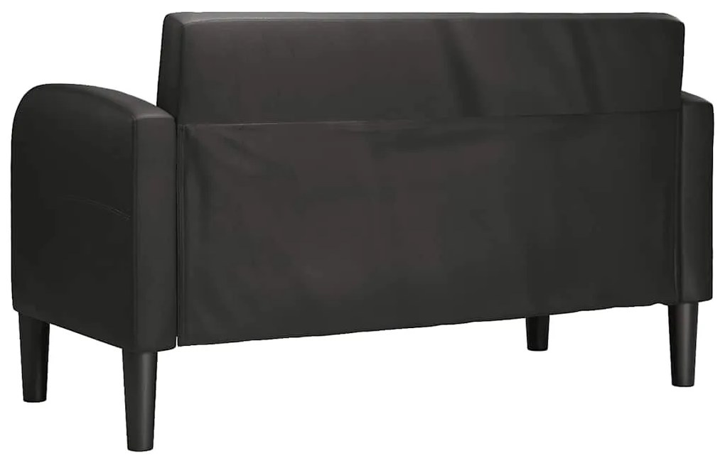 vidaXL καναπές Loveseat Μαύρο 110 cm Faux Leather