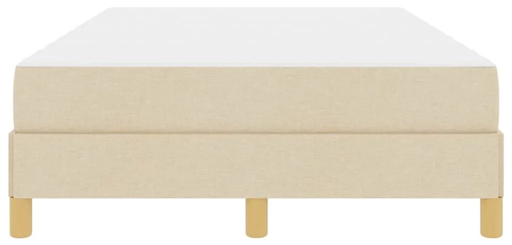 vidaXL Κρεβάτι με ελατήρια Κρέμα και Καφέ 120 x 190 cm