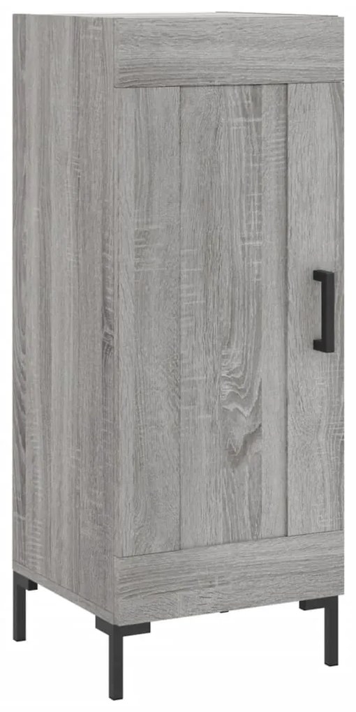 vidaXL Μπουφές Sonoma Γκρι 34,5 x 34 x 180 εκ. από Επεξεργασμένο Ξύλο
