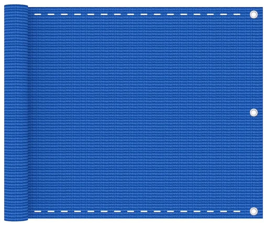 vidaXL Διαχωριστικό Βεράντας Μπλε 75 x 300 εκ. από HDPE