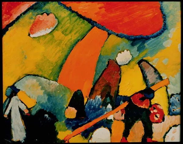 Αναπαραγωγή On the Beach (1909), Wassily Kandinsky