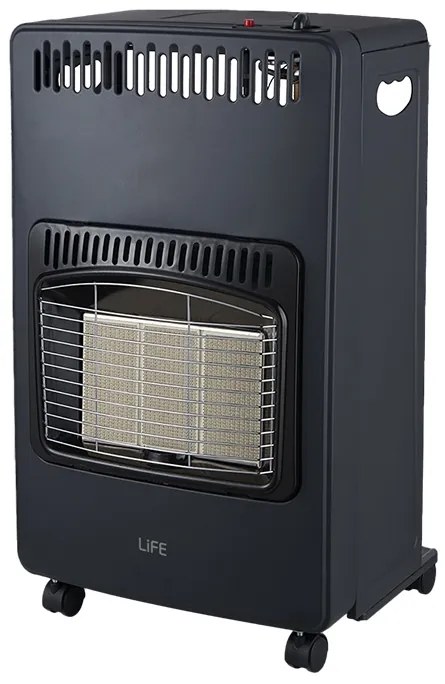 Life Blue Flame Κεραμική Σόμπα Υγραερίου 4200W Γκρι 42x43x73cm (221-0331)