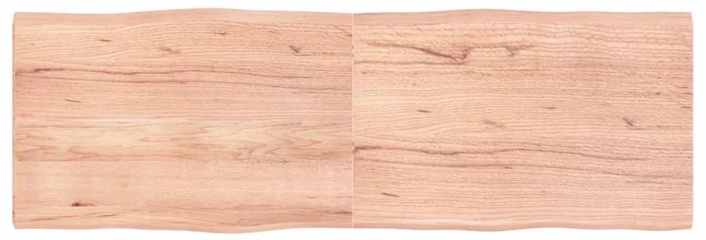 vidaXL Επιφ Τραπεζιού Αν Καφέ 180x60x(2-4)εκ.Ακατέργ. Μασίφ Ξύλο Δρυός