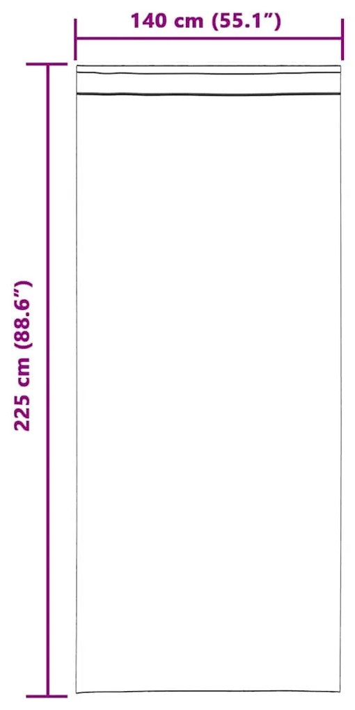 vidaXL Κουρτίνες συσκότισης 2 pcs Χαμομηλί κίτρινο 140 x 225 cm