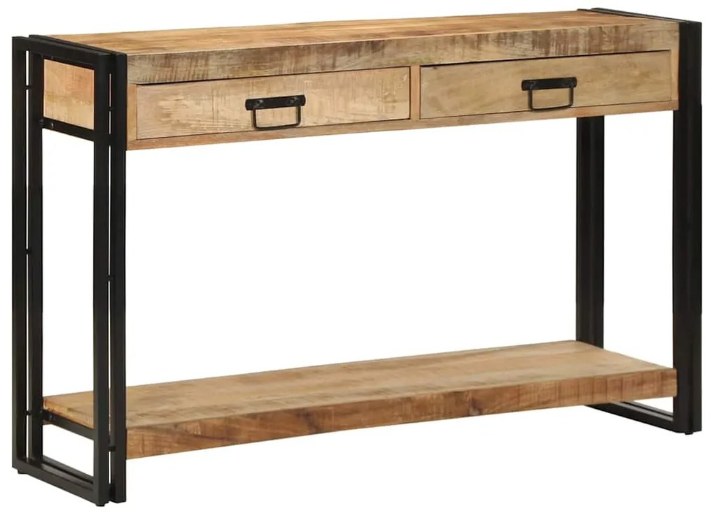 vidaXL Τραπέζι κονσόλας Καφέ 120 x 33 x 75 εκ Μασίφ ξύλο μάνγκο