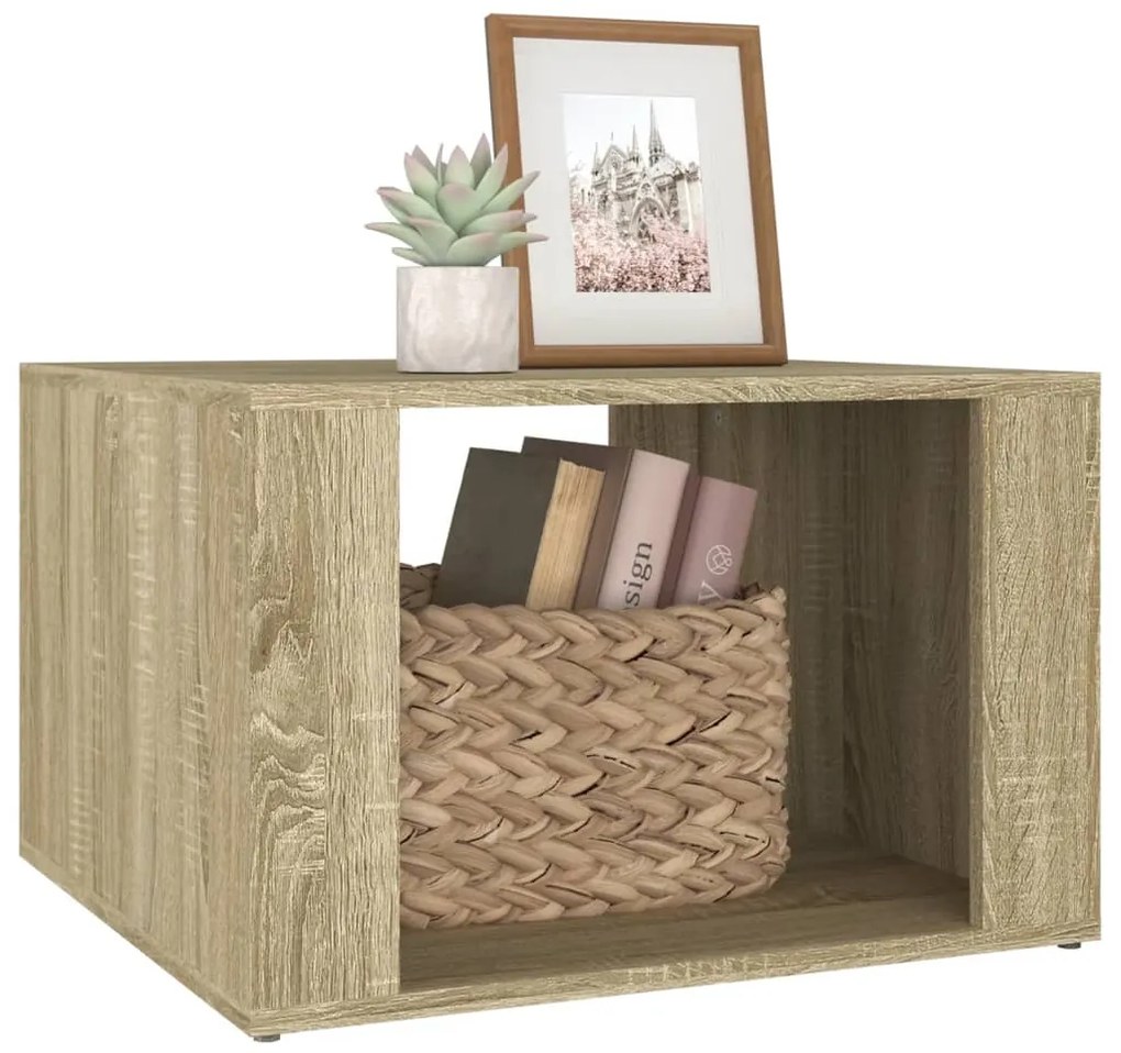 vidaXL Κομοδίνο Sonoma Δρυς 57 x 55 x 36 εκ. από Επεξεργασμένο Ξύλο