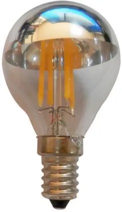 Λαμπτήρας LED Filament E14 Retro 4W 2700K Dimmable Silver  (10 τεμάχια)