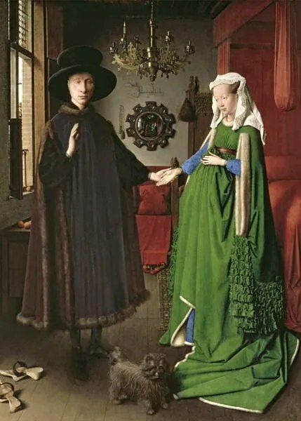 Αναπαραγωγή The Portrait of Giovanni Arnolfini and his Wife Giovanna Cenami, 1434, Eyck, Jan van