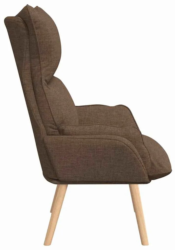 vidaXL Χαλαρωτική Πολυθρόνα Καφέ 69 x 74 x 93 εκ. ύφασμα