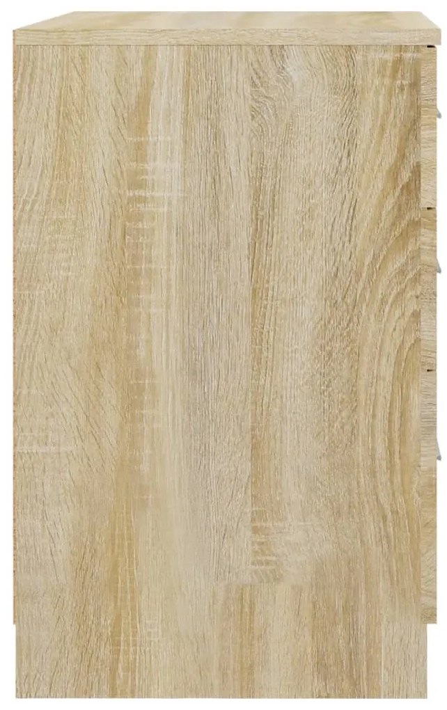 vidaXL Κομοδίνο Sonoma Δρυς 40 x 40 x 63 εκ. από Επεξεργασμένο Ξύλο