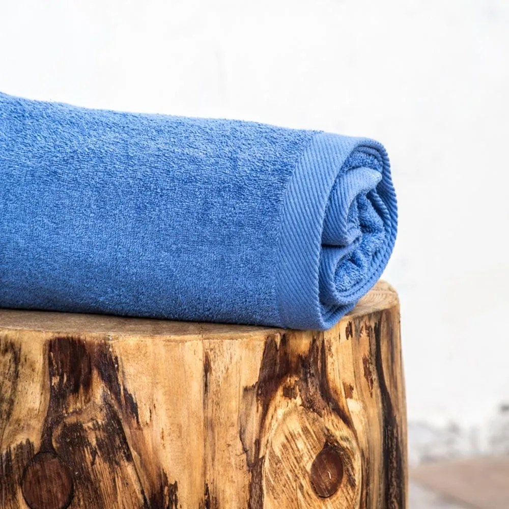 Πετσέτα Πισίνας Ξενοδοχείου Royal Blue VAT Dyed 460gsm 100% Βαμβάκι Θαλάσσης 80x180cm 100% Cotton