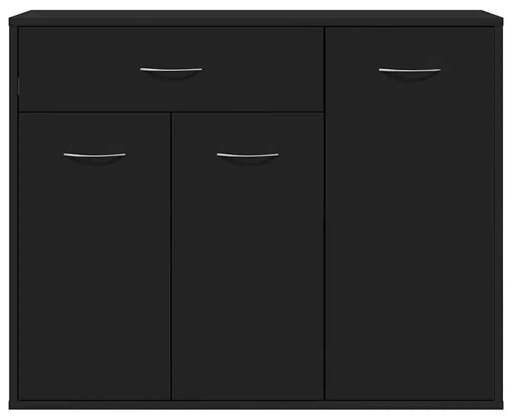 vidaXL Μπουφές Μαύρος 88 x 30 x 70 εκ. από Επεξ. Ξύλο