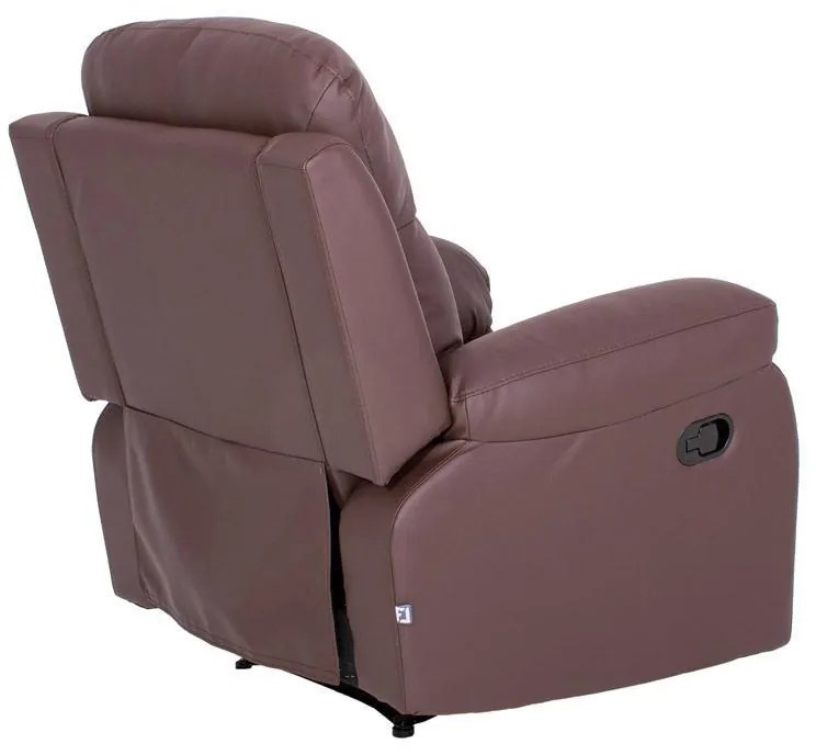 Πολυθρόνα Relax Chicago 1113 Fylliana Μόκα Τεχνόδερμα 97x90x100 εκ. 97x90x100 εκ.