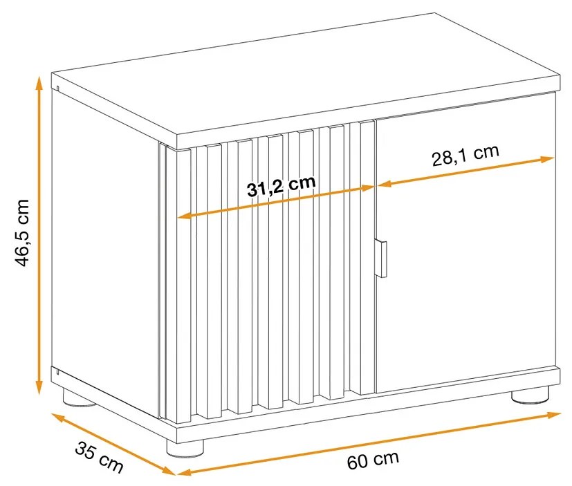 Swap XIX Σύνθεση Καφέ δρυς 280x180x40