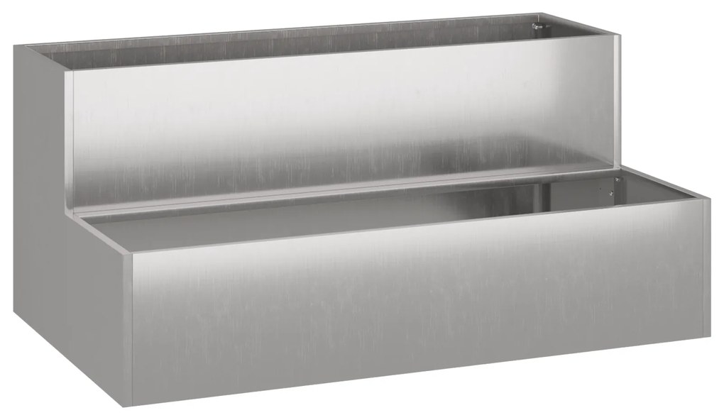 vidaXL Κήπος Γλάστρα 2 Επιπέδων 100 x 60 x 45 εκ. Χάλυβας Υψηλής Αντοχής