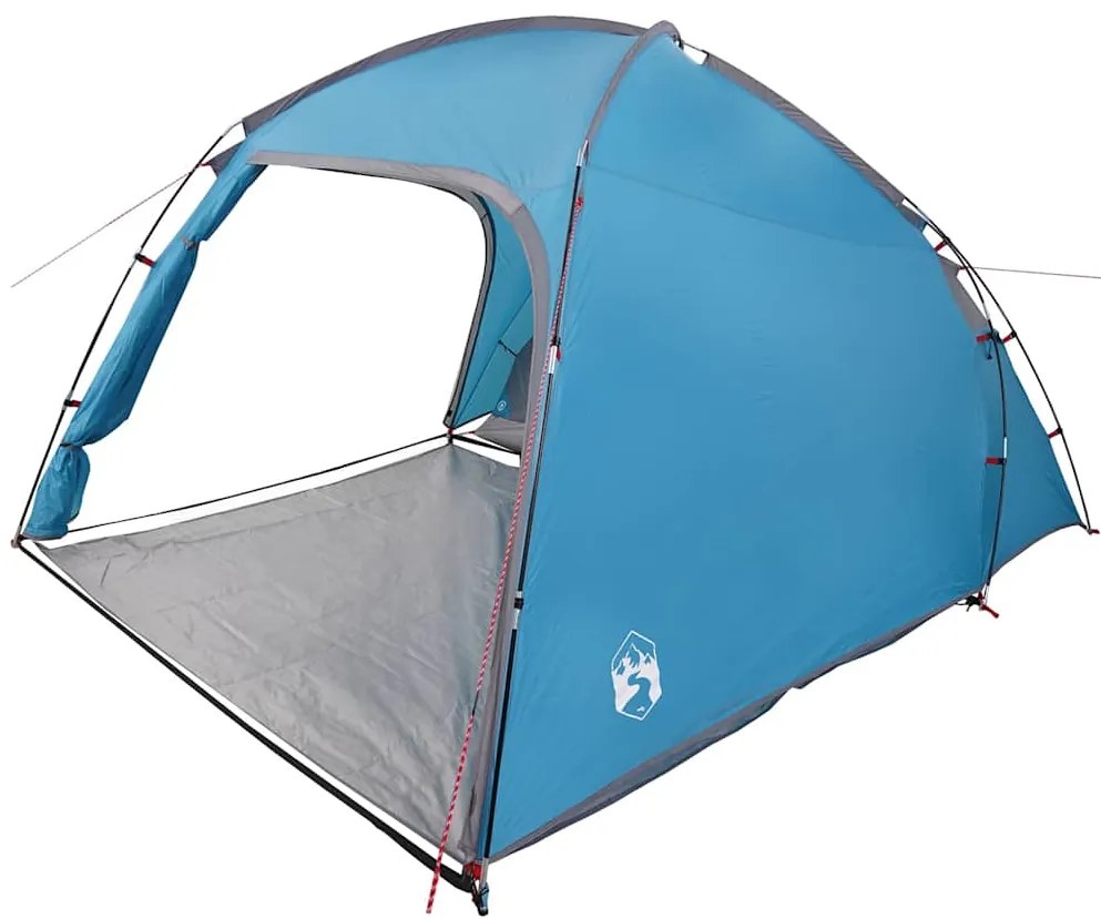 vidaXL Σκηνή Μπλε 370 x 230 x 185 εκ. Πολυέστερ και υαλοβάμβακας