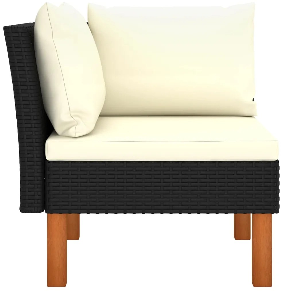 vidaXL Σαλόνι Κήπου 3 τεμ. από Συνθετικό Ρατάν / Μασίφ Ξύλο Ευκαλύπτου