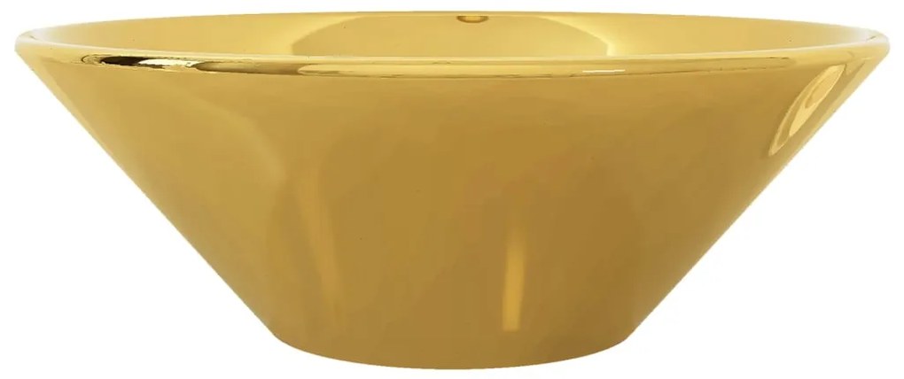 vidaXL Νιπτήρας Χρυσός 42 x 14 εκ. Κεραμικός