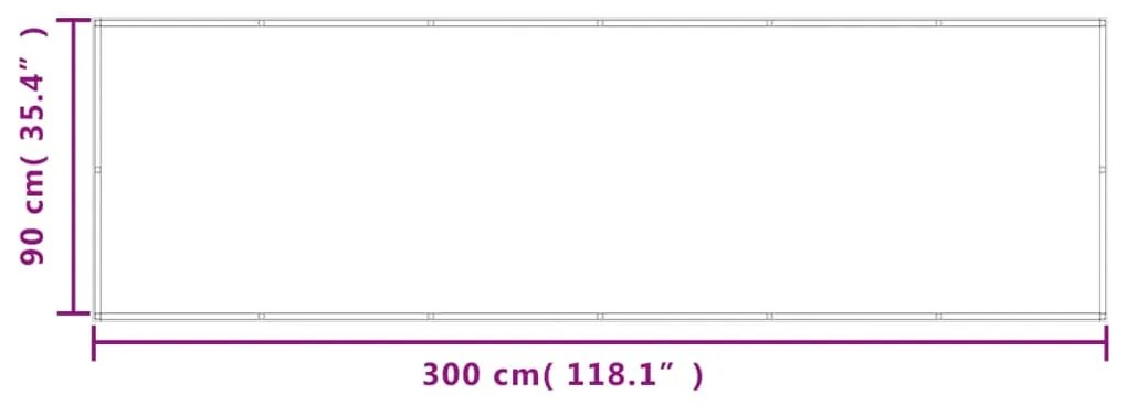 vidaXL Διαχωριστικό Βεράντας Άμμου 90x300εκ 100% Πολ. Ύφασμα Oxford