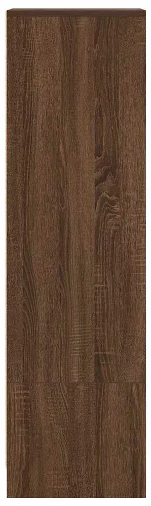 vidaXL Ντουλάπι Καφέ Δρυς 29,5x34x119,5 εκ. Επεξεργασμένο Ξύλο