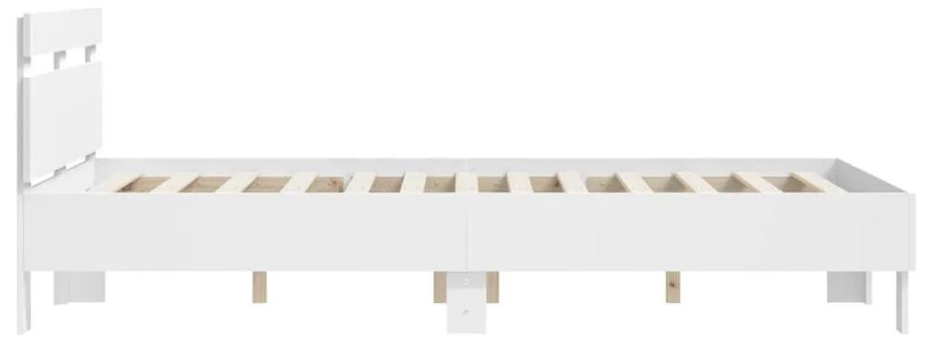 Πλαίσιο Κρεβατιού με κεφαλάριου Λευκό 120x190 εκ Επεξεργ. Ξύλο - Λευκό