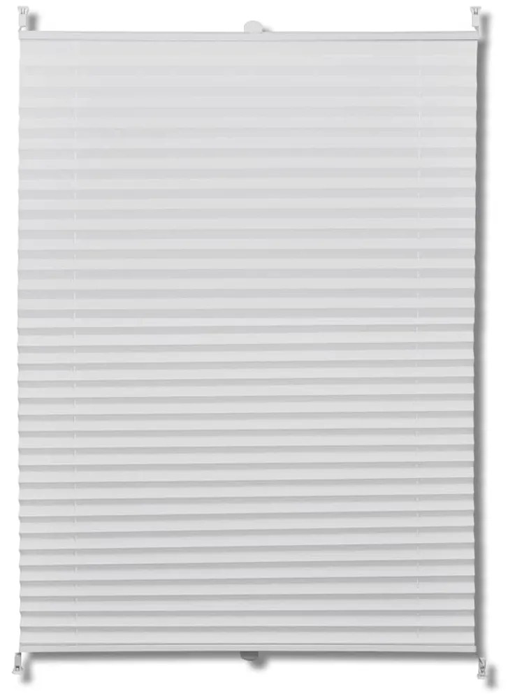 vidaXL Πλισέ στόρι σκίασης 90 x 1125 cm Λευκό