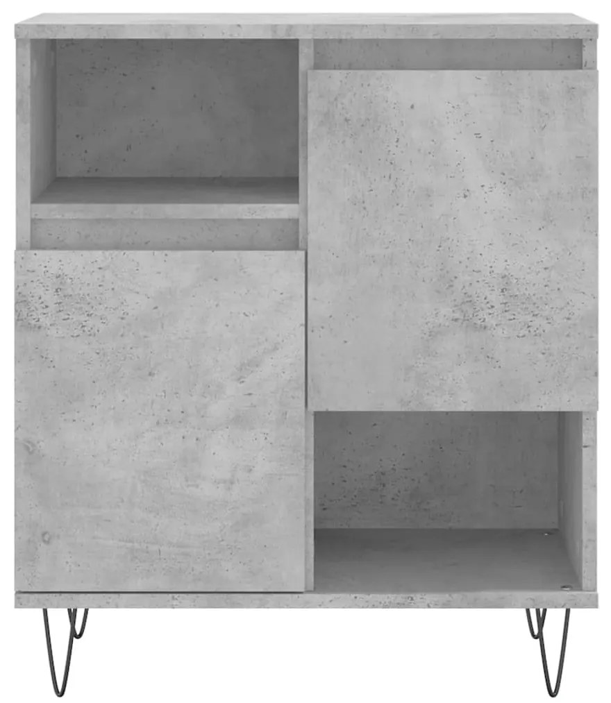 vidaXL Ντουλάπι Γκρι Σκυροδέματος 60x35x70 εκ. Επεξεργασμένο Ξύλο