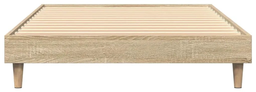 vidaXL Πλαίσιο Κρεβατιού Χωρ. Στρώμα Sonoma Δρυς 75x190εκ Επεξ. Ξύλο