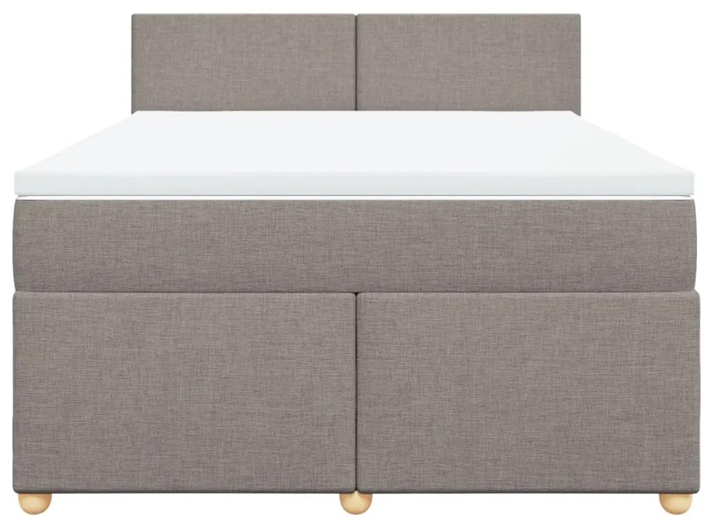 ΚΡΕΒΑΤΙ BOXSPRING ΜΕ ΣΤΡΩΜΑ TAUPE 160X200 ΕΚ. ΥΦΑΣΜΑΤΙΝΟ 3286728