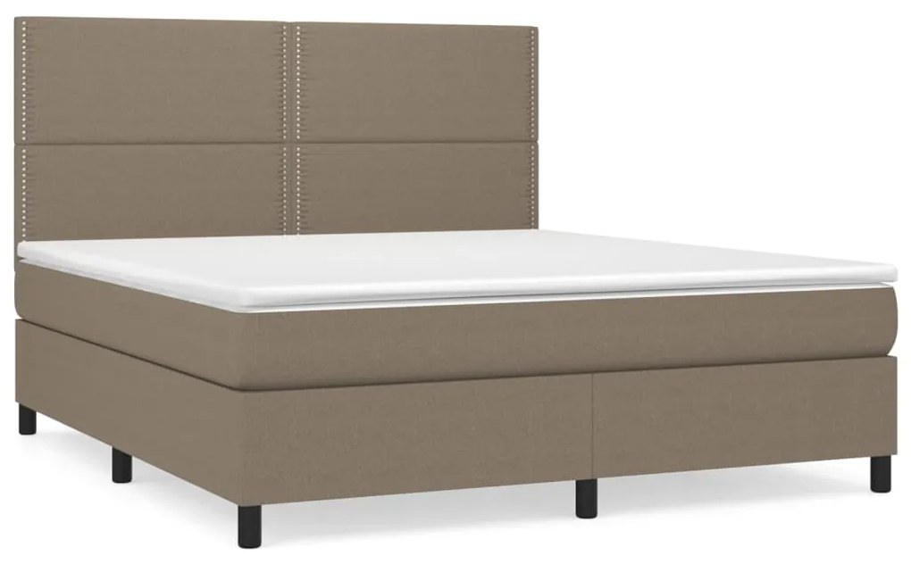 ΚΡΕΒΑΤΙ BOXSPRING ΜΕ ΣΤΡΩΜΑ TAUPE 180X200 ΕΚ. ΥΦΑΣΜΑΤΙΝΟ 3141717