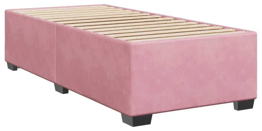 ΚΡΕΒΑΤΙ BOXSPRING ΜΕ ΣΤΡΩΜΑ ΡΟΖ 100X200 ΕΚ. ΒΕΛΟΥΔΙΝΟ 3293145