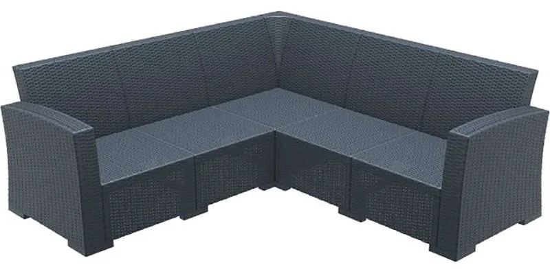 SIESTA MONACO DARK GREY ΓΩΝΙΑ 207Χ207Χ79εκ. ΠΟΛ/ΝΙΟΥ 207Χ207Χ79εκ.53.0155