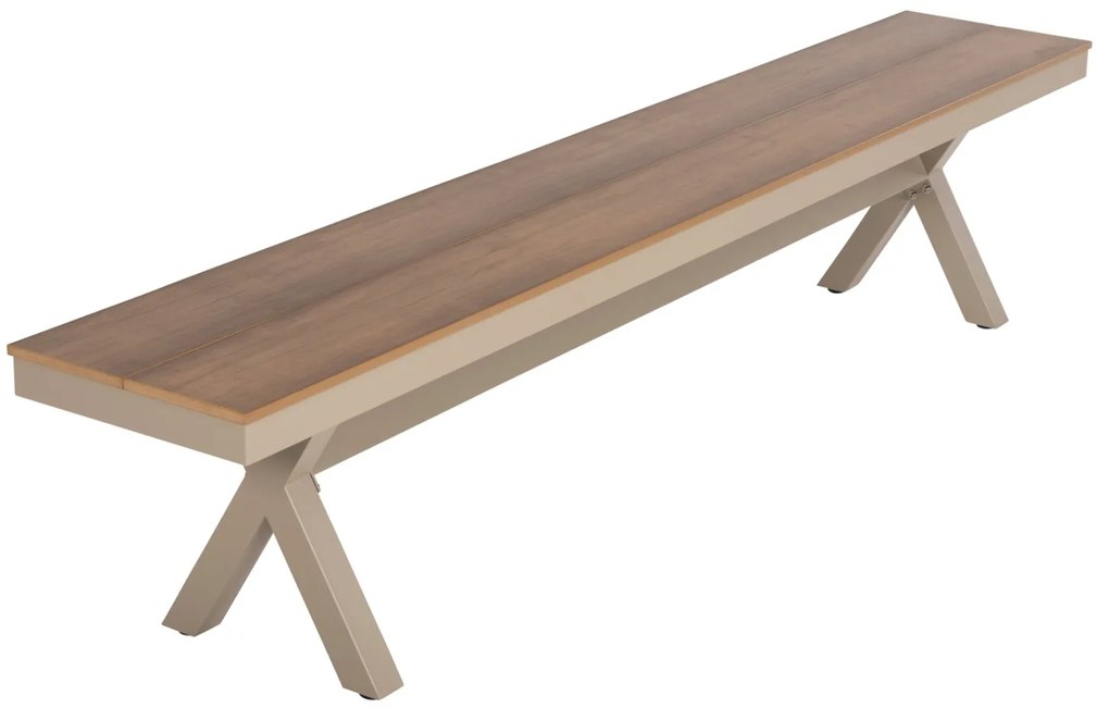 ΠΑΓΚΑΚΙ ΑΛΟΥΜΙΝΙΟΥ TAWNEE HM6040.04 ΣΑΜΠΑΝΙ-POLYWOOD ΚΑΘΙΣΜΑ ΦΥΣΙΚΟ 220x36x44,5Υεκ. (1 Τεμμάχια)