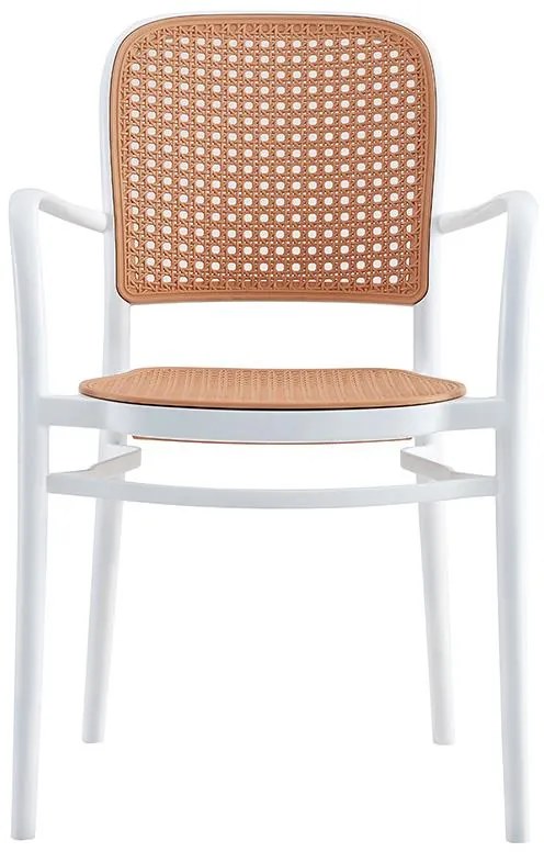 Καρέκλα - Πολυθρόνα Juniper με UV protection PP μπεζ- λευκό 56x52.5x86.5 εκ. 56x52.5x86.5 εκ.