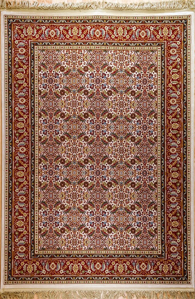 Χαλί ORIAN 1180/Cream Red &#8211; 067×140 cm 067cm x 140cm