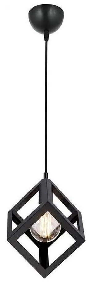 Φωτιστικό Κρεμαστό ArteLibre CU Μαύρο Μέταλλο 20x80cm-14780022