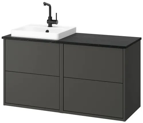 HAVBACK/ORRSJON έπιπλο νιπτήρα/νιπτήρας/μπαταρία, 122x49x71 cm 195.285.20