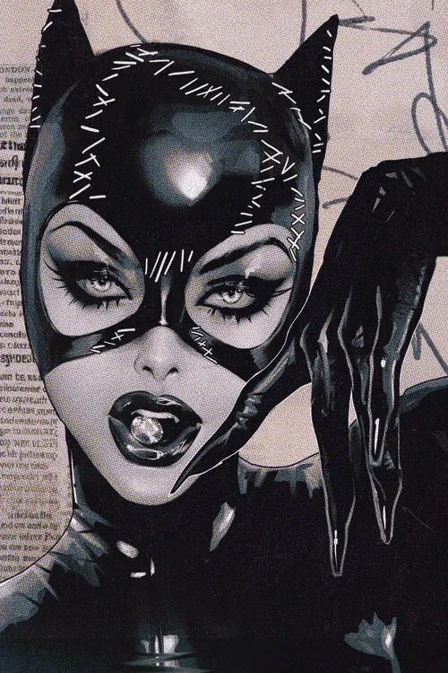 Εκτύπωση τέχνης Catwoman - Black Suit, (26.7 x 40 cm)