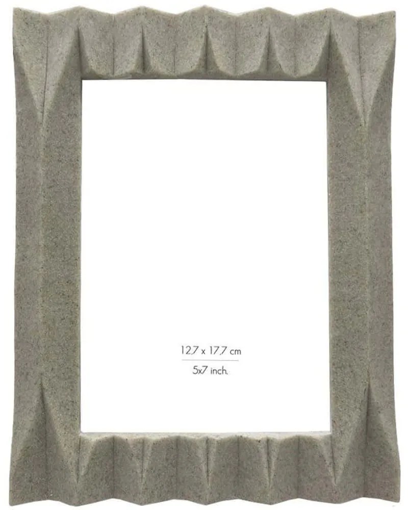 Κορνίζα Plisse 031479 18x2x23cm Beige Γυαλί,Polyresin