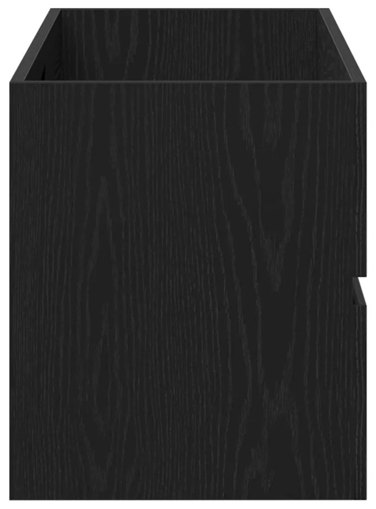 vidaXL Ντουλάπι Νιπτήρα Μαύρη Δρυς 100x38,5x45 εκ. Μοριοσανίδα