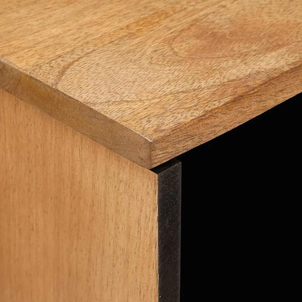 vidaXL Πλαϊνό γραφείο Ανοιχτό καφέ 33.5 x 80 x 75 εκ