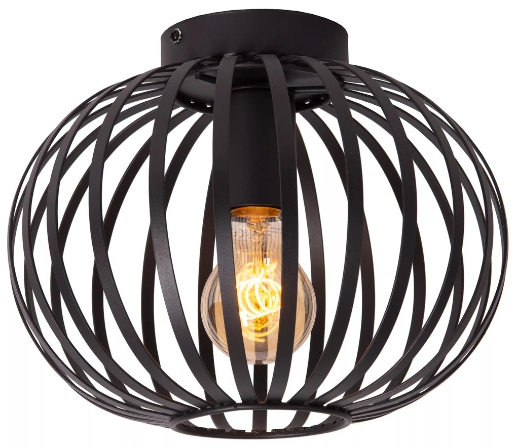 Φωτιστικό Οροφής Lucide 81901-25-30 MANUELA Μαύρο Ματ (Black Mat)