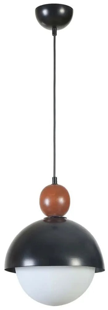 Φωτιστικό Οροφής Retro 846STL5209 Φ25x70cm E27 40W Black Opviq