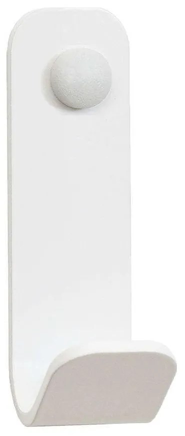 Άγκιστρο Μπάνιου Μονό 15-033 5x5x13cm Matte White Pam&amp;Co Stainless Steel
