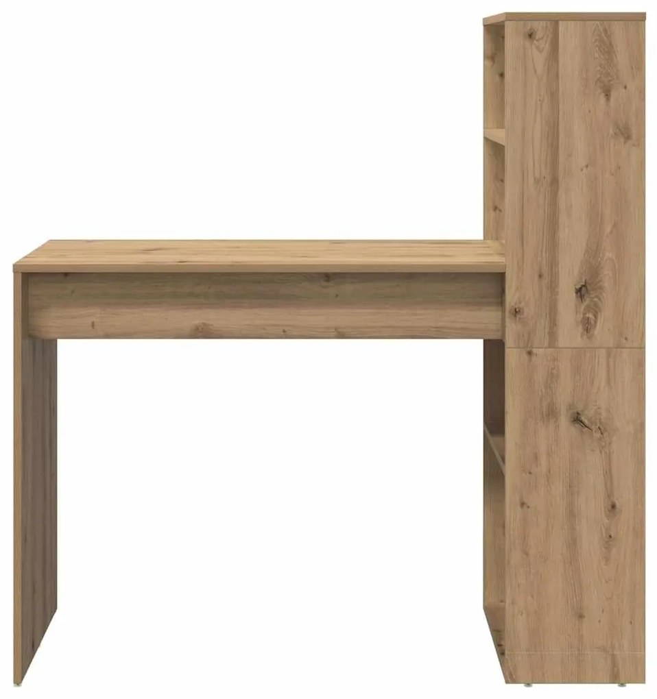 vidaXL Γραφείο artisan δρυς 113 x 54 x 120 εκ. Επεξεργασμένο ξύλο