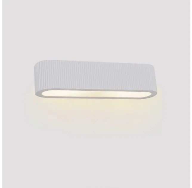 Απλίκα Φωτιστικό Τοίχου 2xE14 Λευκό Γύψος 43054-White InLight -43054-White-Λευκό 43054-White