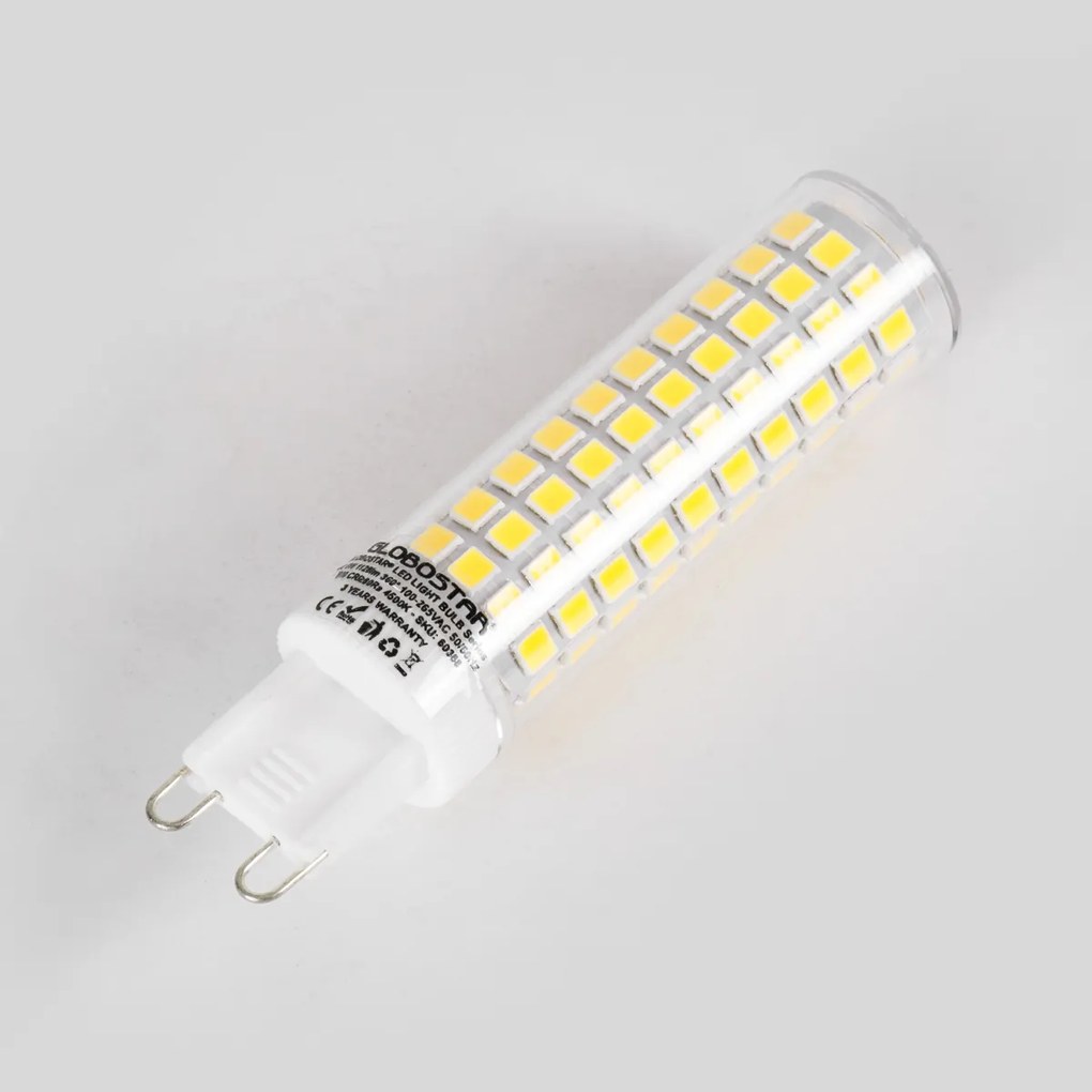 GloboStar 60387 Λάμπα LED G9 8W 1168lm 360° AC 220-240V IP20 Φ1.86 x Υ7.5cm Ψυχρό Λευκό 6000K - 3 Years Warranty